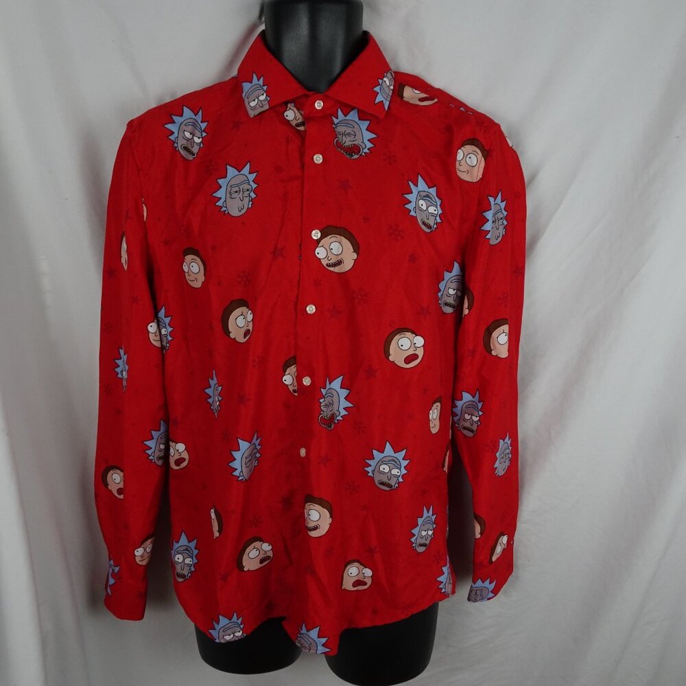 Suitmeister Rick & Morty Button up Shirt Size M